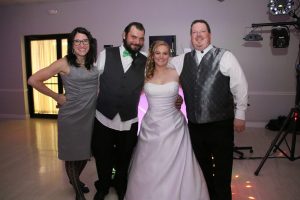 a group of people standing next to each other