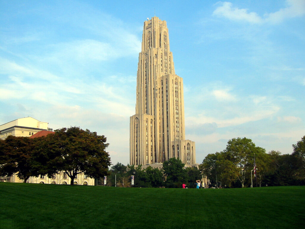 cathedral of learning downtown pittsburgh engagement