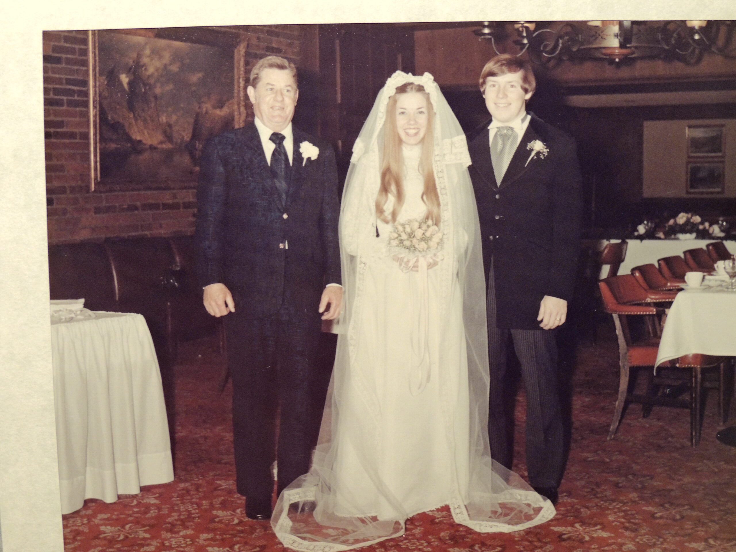 Rodgers 50th Wedding Anniversary - an old photo of a bride and groom