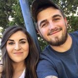 a man and a woman taking a selfie