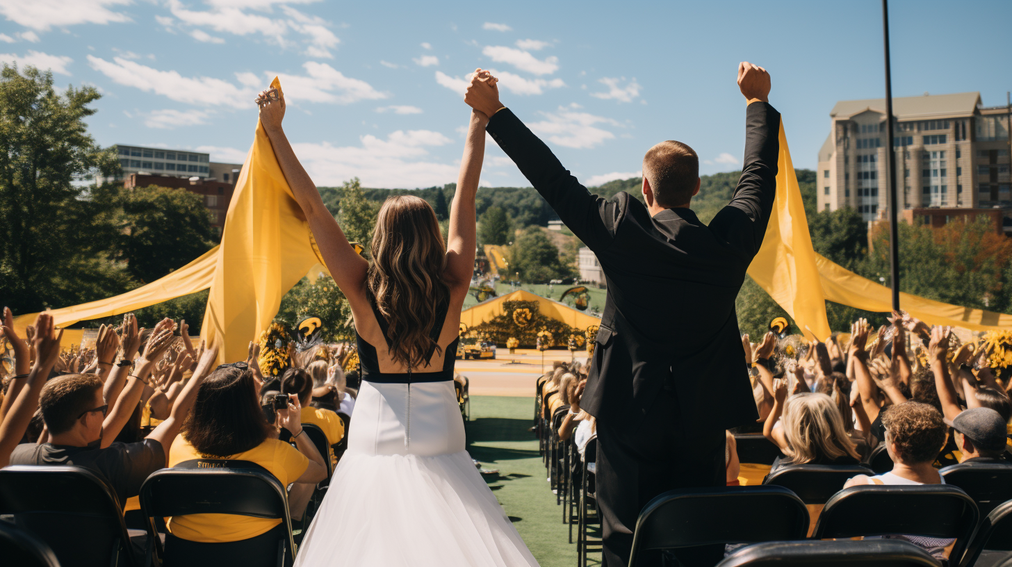 waving terrible towels at altar